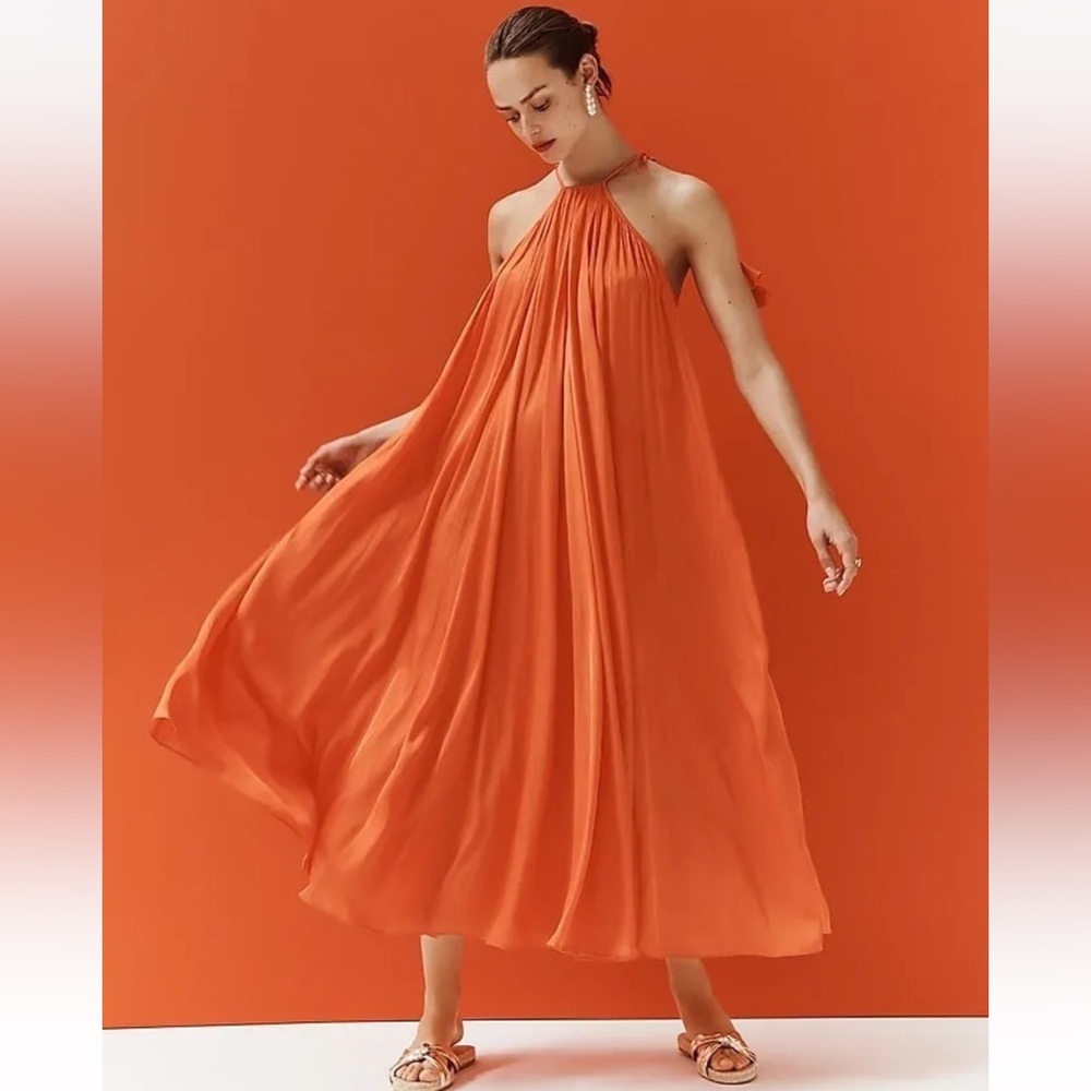 Jcrew Collection Rosaline Dress Bright persimmon Sz S, XS BNWT